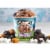 Ben & Jerry's Phish Food Chocolate with Marshmallow and Caramel Swirls and Fudge Fish Ice Cream Perspective: left
