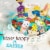 RUSSELL STOVER Easter Bunny Solid White Fudge Chocolate Candy Rabbit Perspective: left