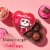 RUSSELL STOVER Valentine's Day Pals Heart Assorted Milk & Dark Chocolate Gift Box Perspective: left