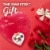RUSSELL STOVER Valentine's Day Red Foil Heart Assorted Milk & Dark Chocolate Gift Box Perspective: left
