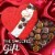 RUSSELL STOVER Valentine's Day Milk Chocolate Covered Nuts Fabric Heart Candy Gift Box Perspective: left