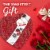 RUSSELL STOVER Valentine's Day Red Velvet Truffle in Milk & Dark Chocolate Heart Gift Box Perspective: left