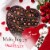 RUSSELL STOVER Valentine's Day Red Foil Heart Assorted Milk & Dark Chocolate Candy Gift Box Perspective: left