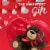 Valentine's Day Plush Bear with Red Foil Heart Assorted Milk & Dark Chocolate Candy Gift Box Perspective: left