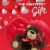 Valentine's Day Plush Bear with Red Foil Heart Assorted Milk & Dark Chocolate Candy Gift Box Perspective: left