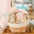 RUSSELL STOVER Easter Bunny Solid White Fudge Confetti Cake Candy Rabbit Perspective: left