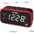 Jensen JEP-150 AM/FM Weather Band Clock Radio - Red/Black Perspective: left