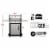 Weber Spirit S-315 Stainless Steel 3 Burner 32,000 BTUs Liquid Propane Gas Grill Perspective: left