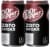 Dr Pepper® Zero Sugar Soda Cans Perspective: left