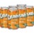 Crush Orange Caffeine Free Soda Cans Perspective: left