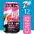 7UP Zero Sugar Caffeine Free Watermelon Strawberry Soda Cans Perspective: left
