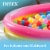 Intex 58 x 13 Inflatable Sunset Glow Colorful Backyard Kids Vinyl Splash Pool Perspective: left
