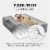 Intex Dura Beam Essential Rest Blow Up Queen Mattress Air Bed with Built In Pump Perspective: left