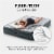 Intex Comfort Deluxe Dura-Beam Plush Air Mattress Bed with Built-In Pump, Queen Perspective: left