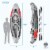 Intex Dakota K2 2 Person Vinyl Inflatable Kayak and Accessory Kit w/ Oars & Pump Perspective: left