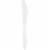 Member's Mark Plastic Knives, Heavyweight, White (600 Count) Perspective: left