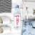 Evian Natural Spring Water Bottles Perspective: left