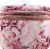 Sophia Joy Floral Double Zip Train Case Makeup Bag Perspective: left