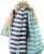 Sophia Joy Two Tone Stripe Purse Makeup Bag Perspective: left