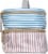 Scunci Stripe Cosmetic Bag Perspective: left