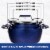 Granite Stone Blue Non-Stick Nesting Pots Perspective: left