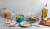 Gotham Steel Ocean Blue Cookware Set Perspective: left
