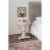 Linon Bree Wood Accent Side Table in Pink Perspective: left