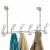InterDesign Classico Over The Door 6 Hook Rack Perspective: left