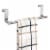 iDesign Forma Over-the-Cabinet Towel Bar - Silver Perspective: left