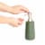 InterDesign Eco Vanity Ceramic Pump Soap Dispenser Tall Moss Perspective: left