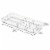 iDesign Clarity Divided Clear Tray Perspective: left
