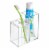 InterDesign Toothbrush Holder And Organizer - Clear Perspective: left