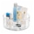 iDesign Clarity Lazy Susan Organizer With Handles - Clear Perspective: left