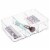 iDesign Clarity Drawer Organizer - Clear Perspective: left