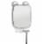 iDesign Power Lock Suction Square Mirror - Clear Perspective: left