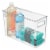 InterDesign Linus Transparent Plastic Bin Perspective: left