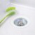 iDesign Forma 2 Sink Stopper - Clear/Stainless Steel Perspective: left