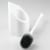 iDesign Corner Toilet Bowl Brush - White Perspective: left