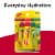 Carmex Daily Care Moisturizing Lip Balm Tubes SPF 15 Multi-Flavor Lip Balm Pack 3 Count 0.35 OZ Perspective: left