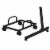 ACME Carver Wooden Top Computer Desk with Computer Holder in Black and Oak Perspective: left