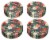 American Greetings Winter Floral Paper 7-Inch Dessert Plates Perspective: left