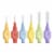 TEPE Interdental Brush Extra Soft Cleaners - Dental Brushes Between Teeth 8 Pk, Orange .45mm Perspective: left