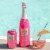 Leelanau Cellars Summer Sunset Rose Bubbly Sparkling Wine Perspective: left