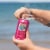 Leelanau Cellars Summer Sunset Rose Bubbly Wine Can Perspective: left