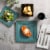 Gibson Elite Kiesling Dinnerware Set - Turquoise Perspective: left