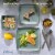 Gibson Home 16 Piece Square Melamine Dinnerware Set Plates, Bowls, & Cups, Grey Perspective: left