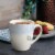 Martha Stewart Blue Rim Stoneware Cup Set Perspective: left