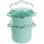 Martha Stewart Stock Pot with Steamer - Aqua Perspective: left