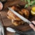 Babbish German Steel Carving Kitchen Knife 8 in Perspective: left
