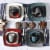 Gibson Soho Lounge 16 Piece Reactive Glaze Dinnerware Plates, Bowls, & Mugs, Red Perspective: left